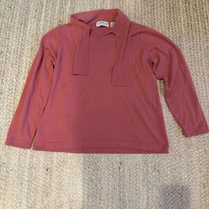 Orvis Vintage 100% Cashmere Sweater Women’s Size Extra Large Pink